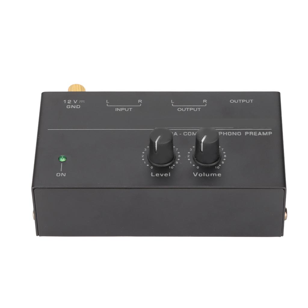 PP500 Phono předzesilovač Nízký šum Stereo RCA vstup RCA výstup Knoflíkové ovládání Mini gramofon