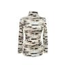 High Neck Long Sleeve Tee Sunset Cloud Pattern 452 162