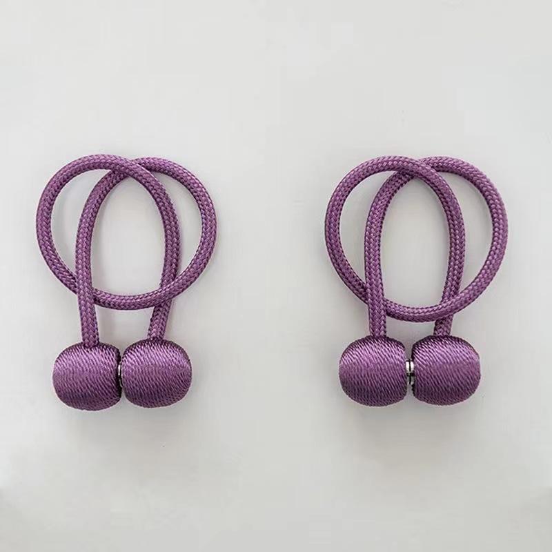 Magnetic Curtain Tieback Earphone Holder Rope Strap Hook Accessories