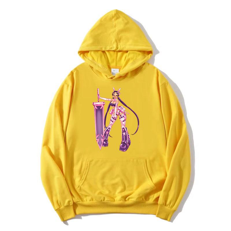 Paloma Mami Singer Printing Hoodies Long Sleeve Cartoon Graphic Sweatshirts for Female Fleece Women Pullovers Girl
