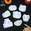 Cartoon Cookie Cutters Plastic Cookie Stamp Confectionery Kitchen Baking Pastry Tools DIY Bakery Tools Stampcookie Cutters