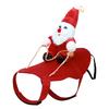 Adjustable Pet Costume Pet Santa Outfit Soft Breathable Fabric Dog Apparel for Making Up Festivities