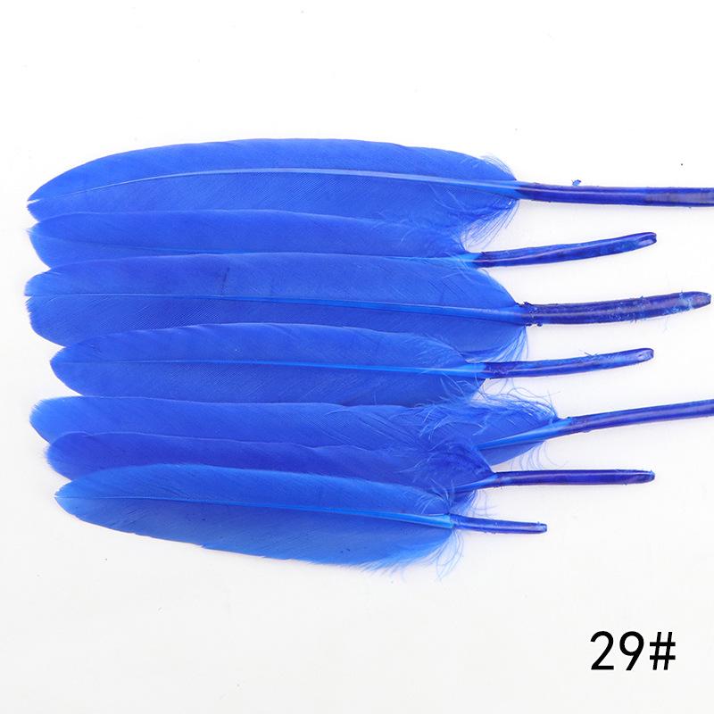 20Pcs Goose And Duck Feather Small Straight Knife 12Cm High Quality Color Diy Jewelry Material Accessories Real Hair