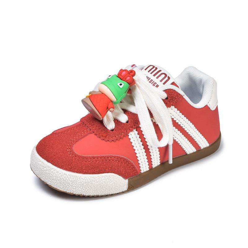 Children's board shoes low-top 2025 spring and autumn new boys' shoes girls' sports shoes soft-soled casual moral training shoes older children