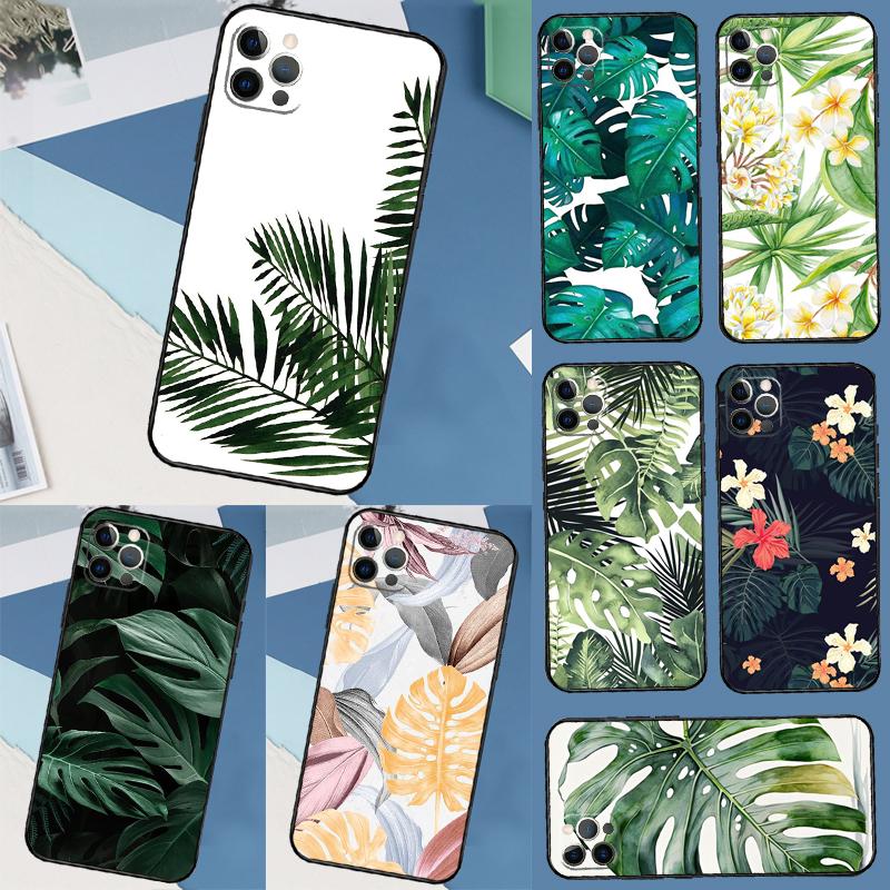 Summer Tropical Plants Leaf For Huawei Nova 11 10 9 SE Y70 Y60 Y90 Y61 Y91 Y73 Y72 12i 11i 8i P30 P40 Lite P60 Pro Case