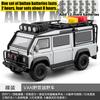 1:24 Land Rover Defender 110 Van Off-road Camping Modified Version Alloy Metal Diecast Model Car Simulation Vehicle Home Trendy