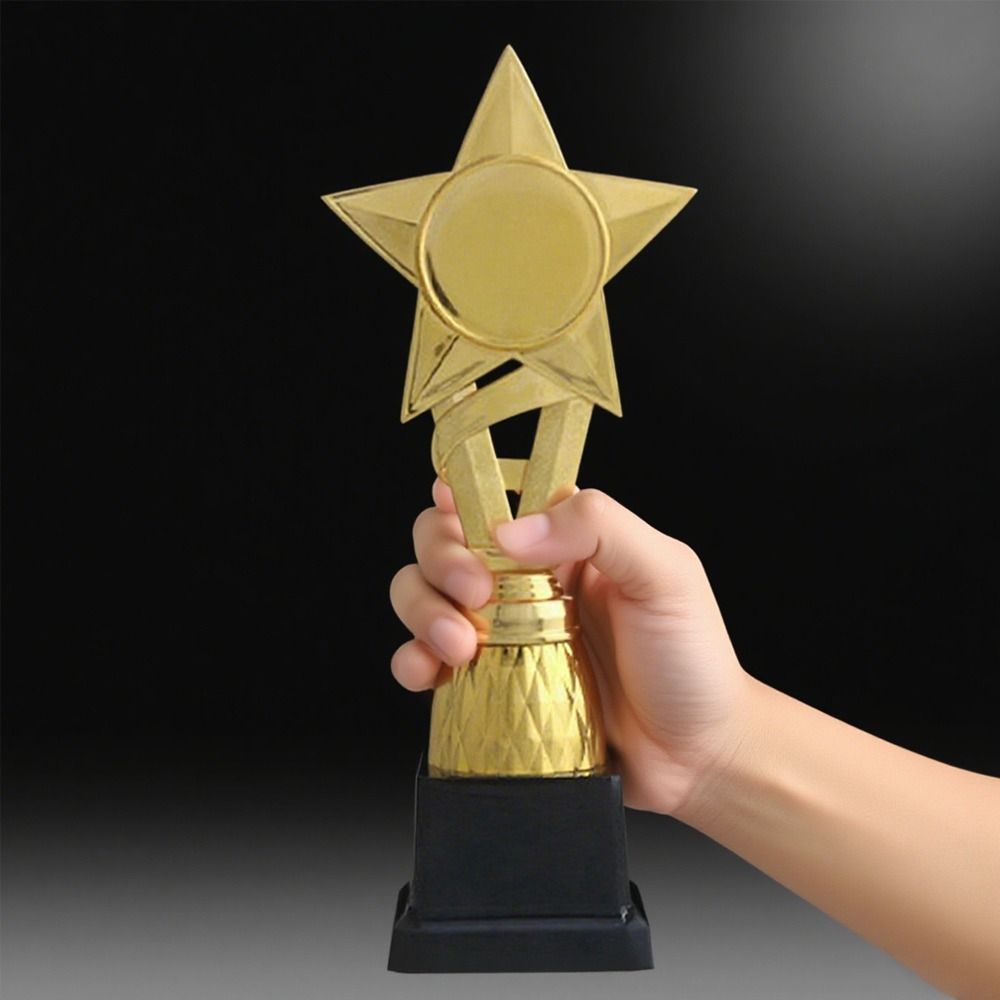 Plastic Trophy Trophy Fidget Toys 20/24.5/28.5cm Small Basketball Trophy  Sports Event