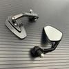 Motorcycle Rearview Mirror Carbon Fiber Pattern Handlebar Mirror Modified Inverted Rear Mirror Motorbike Accessories