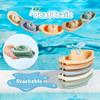 Animal Bath Toys with Floating Boats for Toddlers 1-3, 15 PCS Mold Free Bathtub Toy for Infants 6-12 Months, Eco-Friendly Non Toxic Water Table Toys