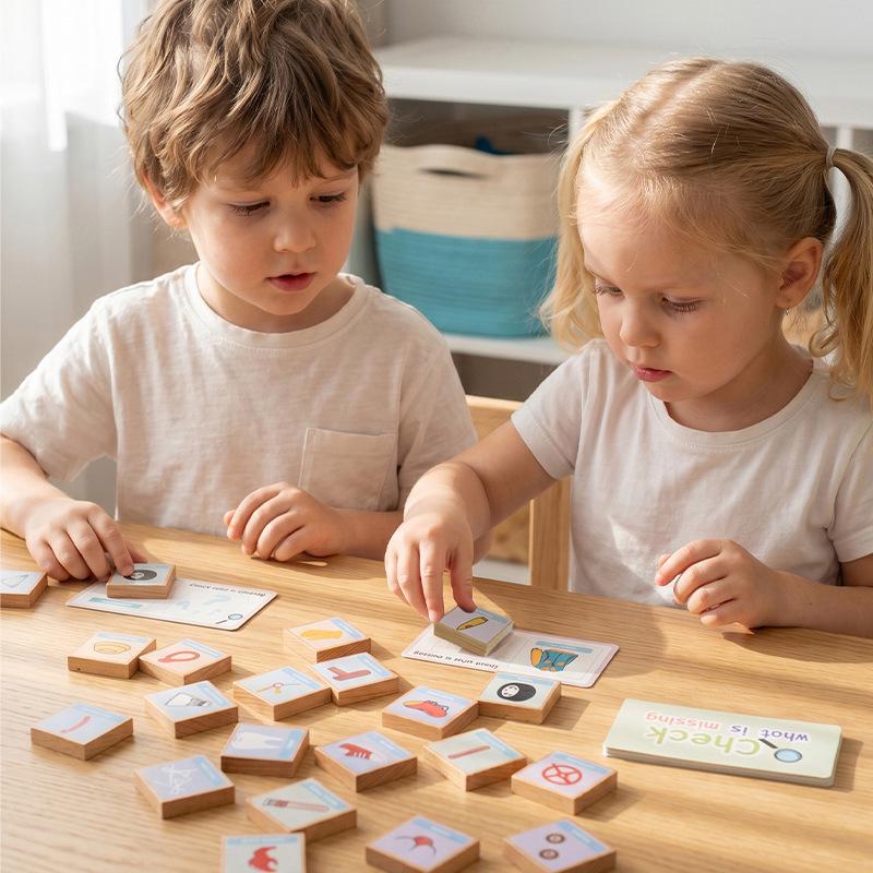 Children's Puzzle Blocks: Enhance Thinking, Observation, and Concentration with Parent-Child Battle Board Game