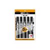 Zebra Hi-Mackie Oil-Based Pen, Black, 5 pens, P-MO-150-MC-BK5