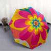 1pc Flower Pattern Automatic Folding Umbrella, Portable & Foldable Design with 8 Ribs, Casual Outdoor Accessory Halloween and Christmas gift