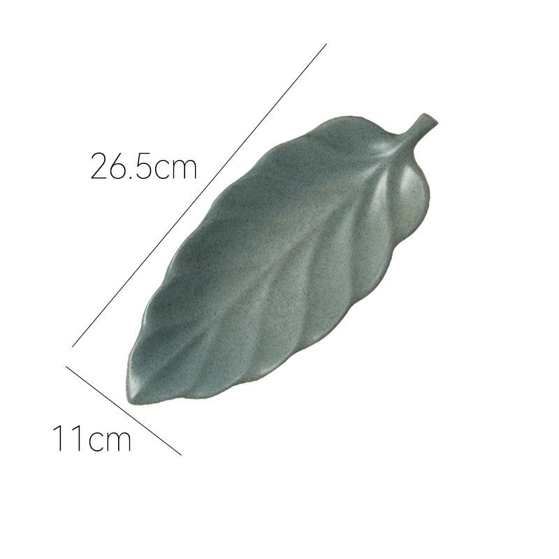 

Керамическая японская тарелка в форме листа Домашняя кухня Дим сам Закусочная тарелка Столовая Характерная тарелка для пельменей Яобянь