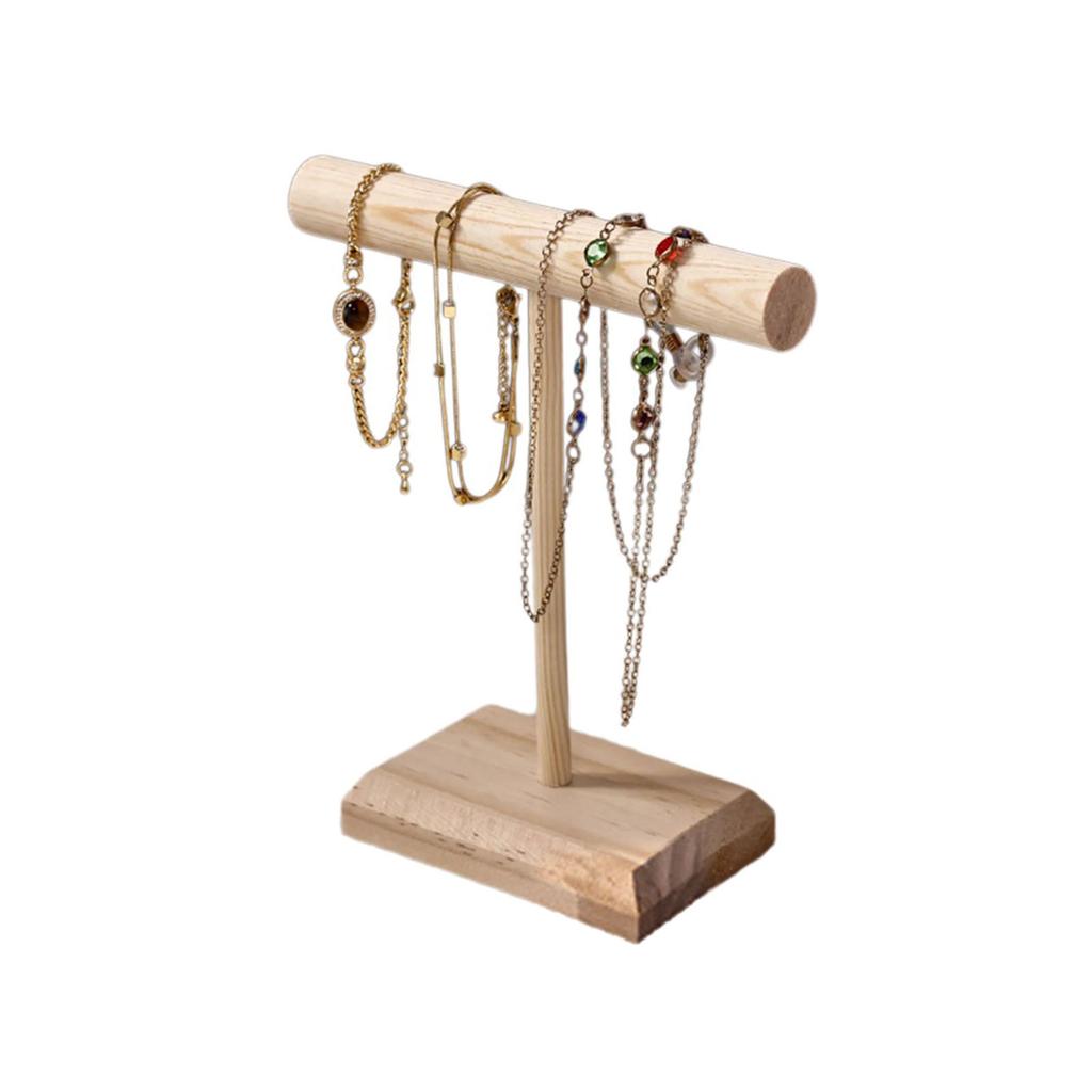 Eleganter Armband- und Armreifhalter aus Holz mit Holzfuß Stilvoller Schmuckständer für Einzelhandelsauslagen und Heimorganisation