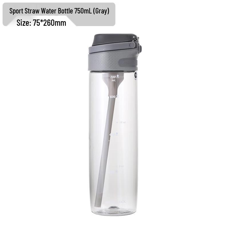LOCK&LOCK One-Touch Sports Straw Water Bottle 750mL