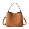2025 Winter New Versatile Large-Capacity Handbag, Simple Top-Layer Cowhide Shoulder Crossbody Bag, Genuine Leather Women's Bag