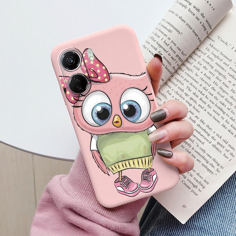 For Poco C65 Phone Case Silicone Soft TPU Protective Soft Cat Coque Para Fundas For Xiaomi Poco C65 Capa Little Dinosaur Shell