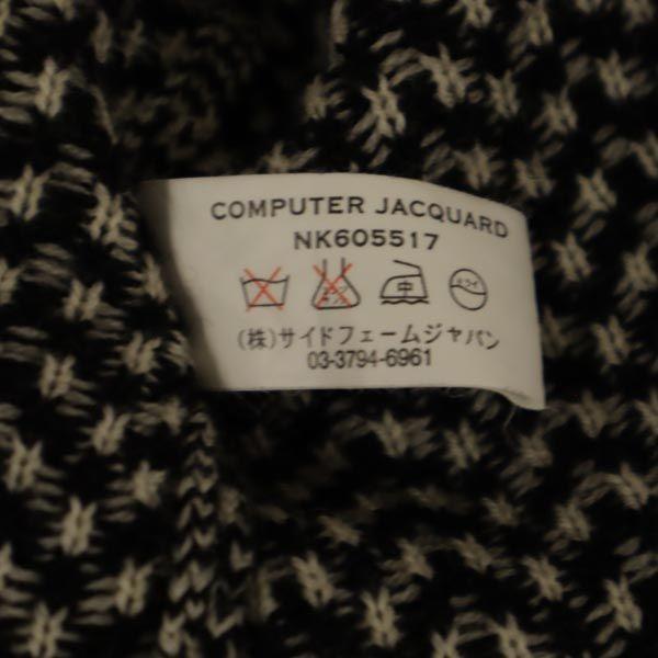 Anteprima Block Check Pattern No Sleeve Knit One Piece 42 White X Black Women Used