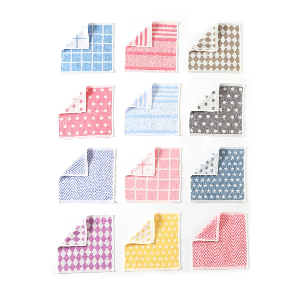 Alutaio Cute Handkerchief Towel Individually Wrapped Gift 10 Towels Mini Unspun Assorted Colors and Perfect for and Small Presents Set, Package,