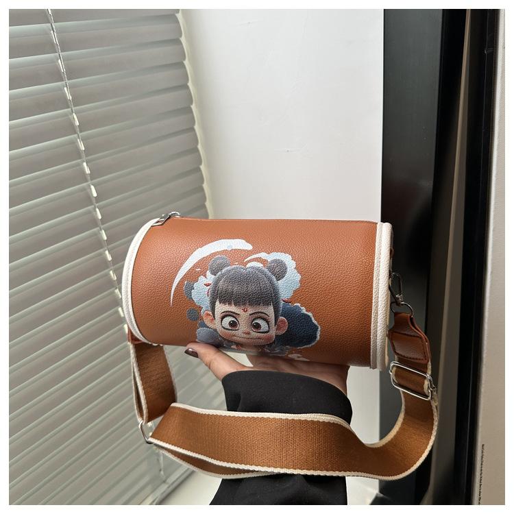 Nezha's Devil's Child Haohai Peripheral Bag Female 2025 New Summer Pillow Bag Cartoon Animation Mobile Phone Oblique Span Bag