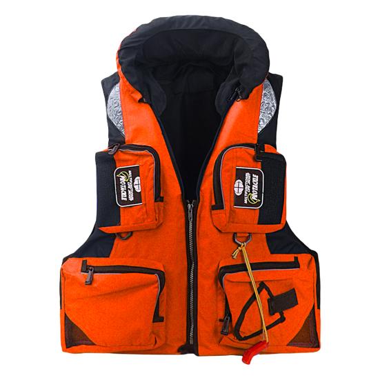 Life Vest Multi-pocket Detachable Large Buoyancy Bright Color Abrasion-resistant Water Assist Comfortable