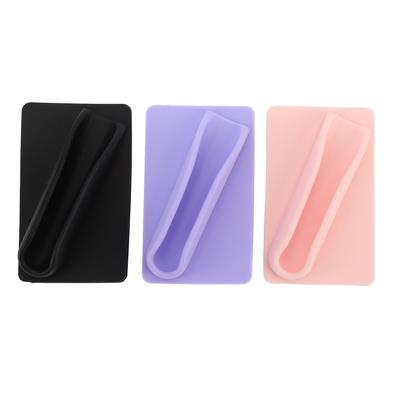 3 Stück Lippenstift Handyhalter Silikon Lippenhalter Tragbare Lipgloss Hülle mit Kleberückseite für Handy