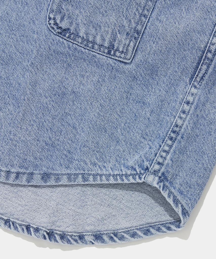 COLUMBIA UNIVERSITY Utility Two Pocket Denim Shirts_Light Jean