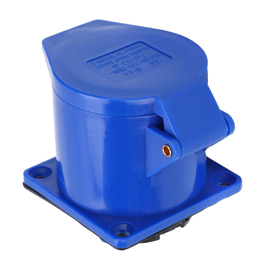 Industrial Power Socket 3‑Pin 1‑Phase Explosion‑Proof Concealed Installation 32A 220‑