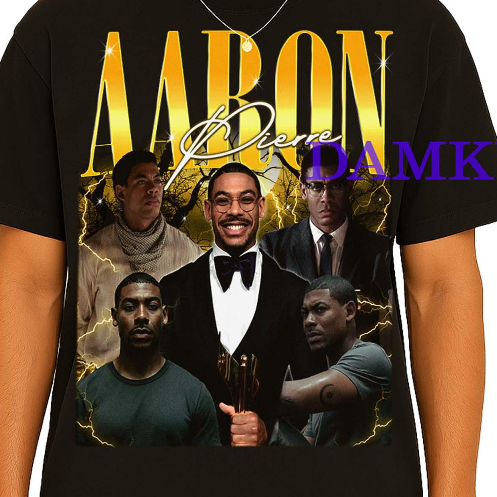 Aaron Pierre Shirt, Aaron Pierre Homage Retro Tshirt, Aaron Pierre Fan Tees, Aaron Pierre Retro Sweater, Aaron Pierre Merch Gift T-shirt L