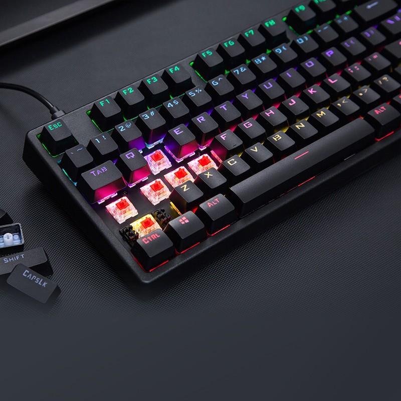 Wired Gaming Mechanical Keyboard KG3089R, Red Switch Iridescent Edition, 89-Key, Full Anti-Ghosting RGB Mixed Light