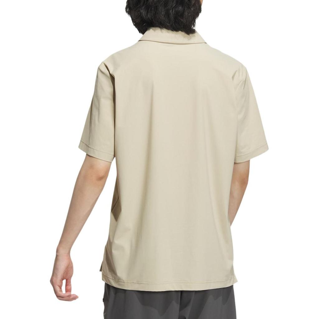 Adidas Sportswear Polo Shirts Men's Grassland Brown Polo Collar Moderate Straight Fit IW9821