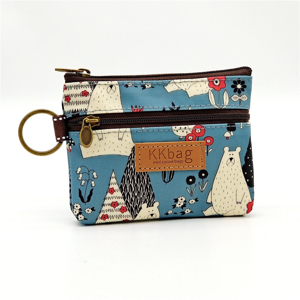 2023 Stain-Resistant Waterproof Cartoon Coin Purse & Lipstick Storage Bag with Card Holder