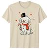 SnowUnisex Dog Christmas Holiday Unisex Unisexs Graphic Tee Canine Poodle