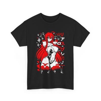 Anime Rias Gremorye High School DxD Rias Gremorye Black T Shirt