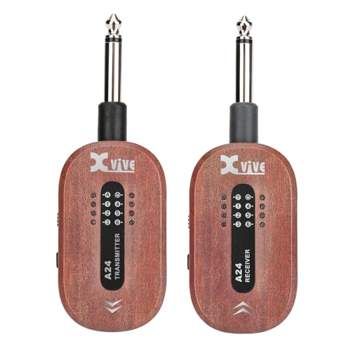 Xvive Xvibe A24 Guitar Wireless System XV-A24 Mahogany Wireless Guitar System Mahogany