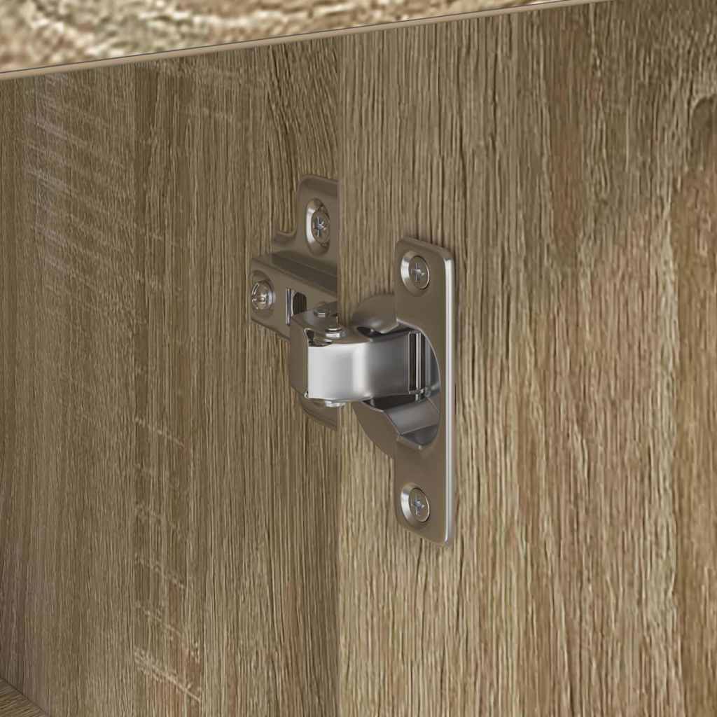 Sideboard with Drawers Sonoma Oak 38 x 34 x 75 cm