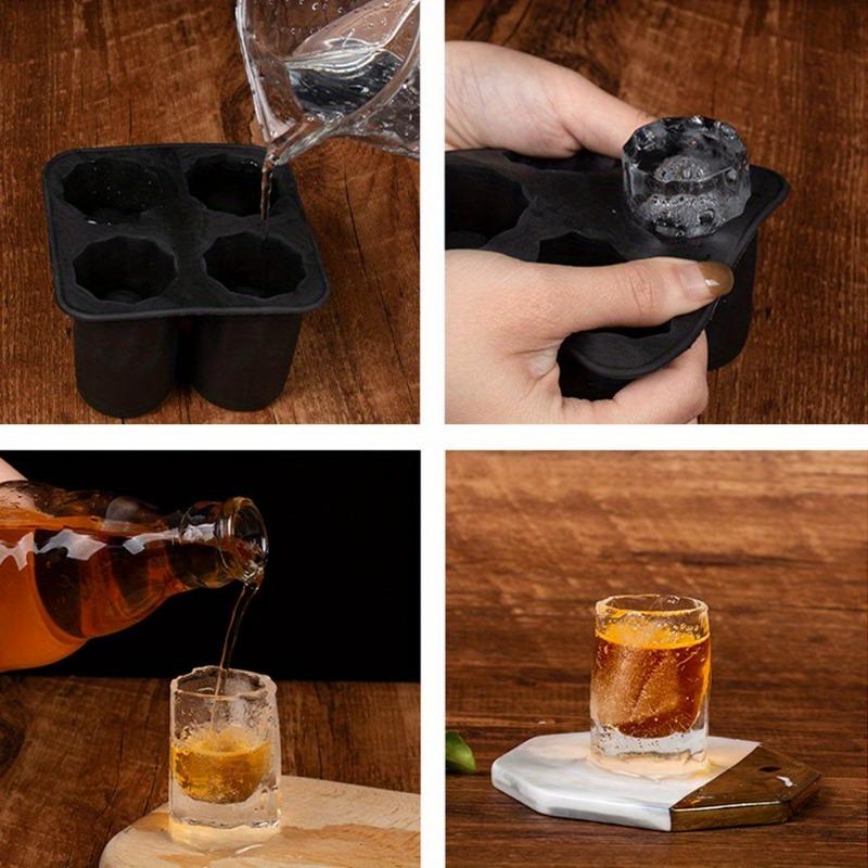 Reusable Whisky Ice Cube Tray Food Grade Ice Cup Tray Maker Kitchen Bar Accessories Cake Dessert Mousse Moulds Baking Supplies