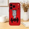 Gym Bodybuilding Never give up Phone Case Silicone black Soft For IPhone 17,16,15,14,13,12,11,SE,Plus Pro Max
