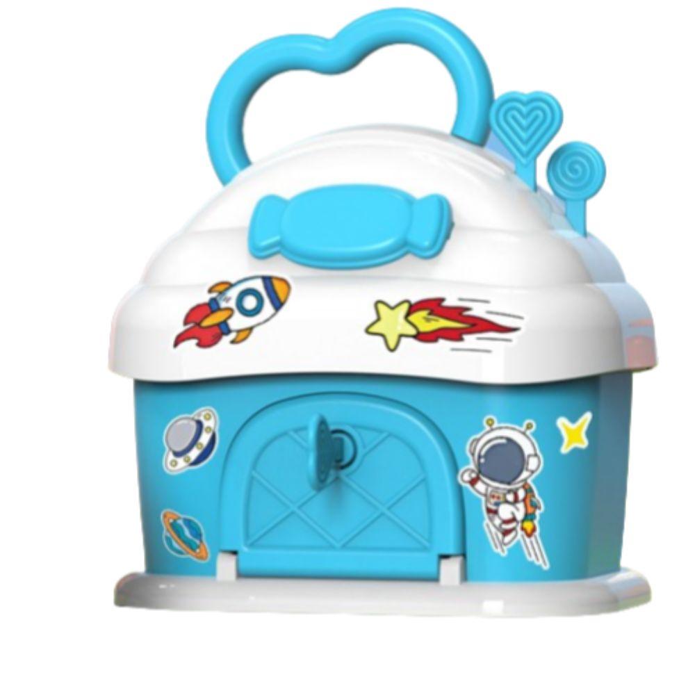 

Adorable Panda Piggy Bank Bee Pig Children Money Boxes Animal Bank Safe Box Home Decoration blue candy house