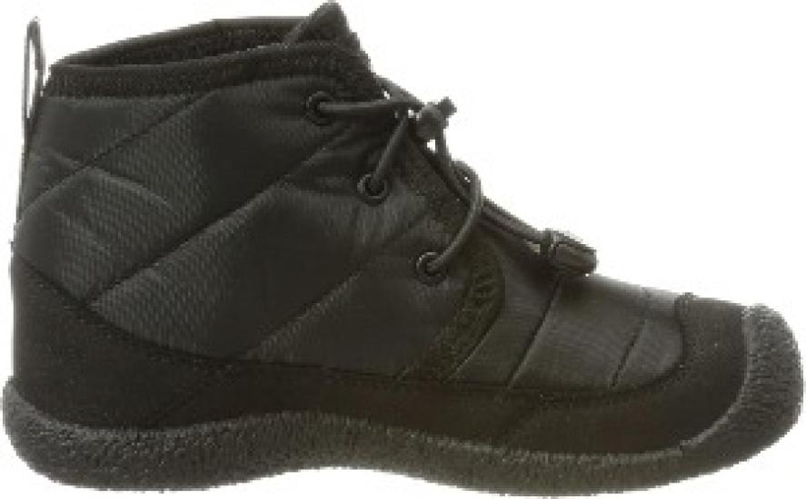 KEEN HOWSER II CHUKKA WP Kids’ Waterproof Insulated Boots, Black/Black, 22.0 Cm