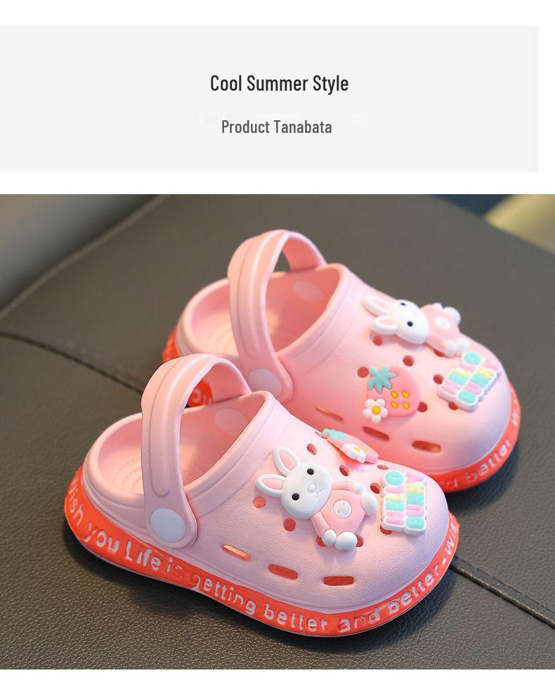 EVA Kinder Rutschfeste Sommer Hausschuhe für Innen: Weiche Crocs mit geschlossenen Zehen für Baby-Jungen & -Mädchen.