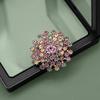 Elegant Colorful Crystal Exquisite Star Flower Badges Pins For Women Men Fashion Luxury Brooches Buckles