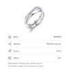 MODIAN 925 Sterling Silber Einfache Geometrische Kreuz Linie Finger Ring Für Frauen Mode Original Design Geburtstag Geschenk Edlen Schmuck