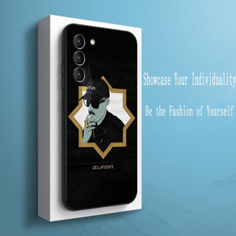 D-del-cool-La-fuentiy singer poster logo Phone Case For Samsung Galaxy S26 S25 S24 S23 S22 S21 Plus Ultra Note20 Soft Black Galaxy S23 Ultra