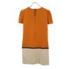 FOXEY Made In Japan By Color Short Sleeve One Piece 38 Orange Series Women Used