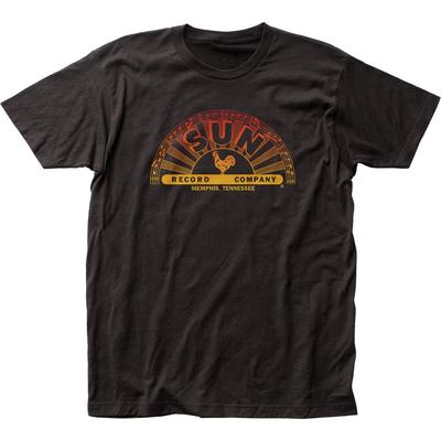 Sun Records Gradient Logo Mens T Shirt Rock And Roll Classic Band Tee New Black