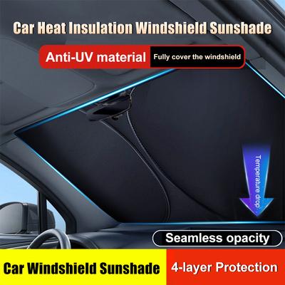 1PCS Universal Car Windshield Sun Shade Foldable Front Windscreen Sunshade UV Protection Window Shade Car Exterior Accessories