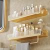 Acrylic Bathroom Shelf Wall-mounted Toilet Towel Bar Wash Counter Storage Rack Bathroom Shower Shelf  Bathroom Accessories