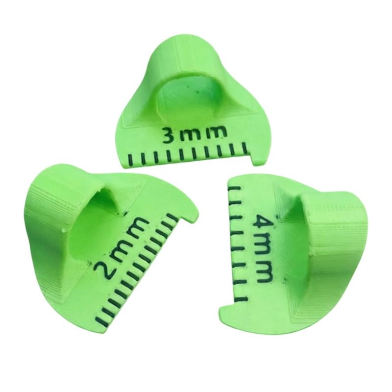 

Plastic Sewing Ruler Templates Lockstitching Tool for Quilting Dressmaking with 3D Printing Technology Smooth Surfaces зелений