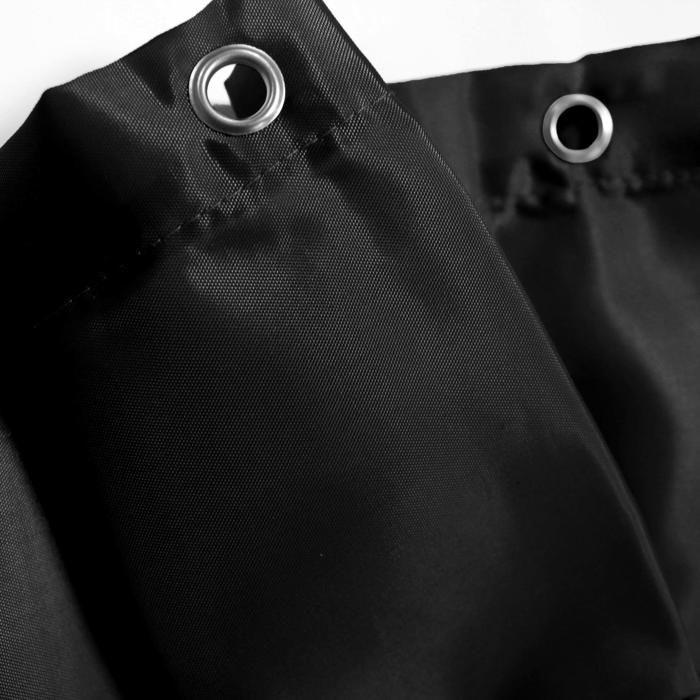 Rideau de douche - EDEN - Essencias - 180 x 200 cm - 100% polyester - Noir